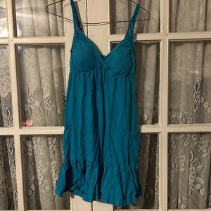 Graine Women’s Juniors Blue Summer Dress Pockets